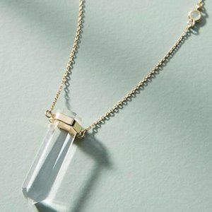 Clear Well Wishing Pendant Necklace